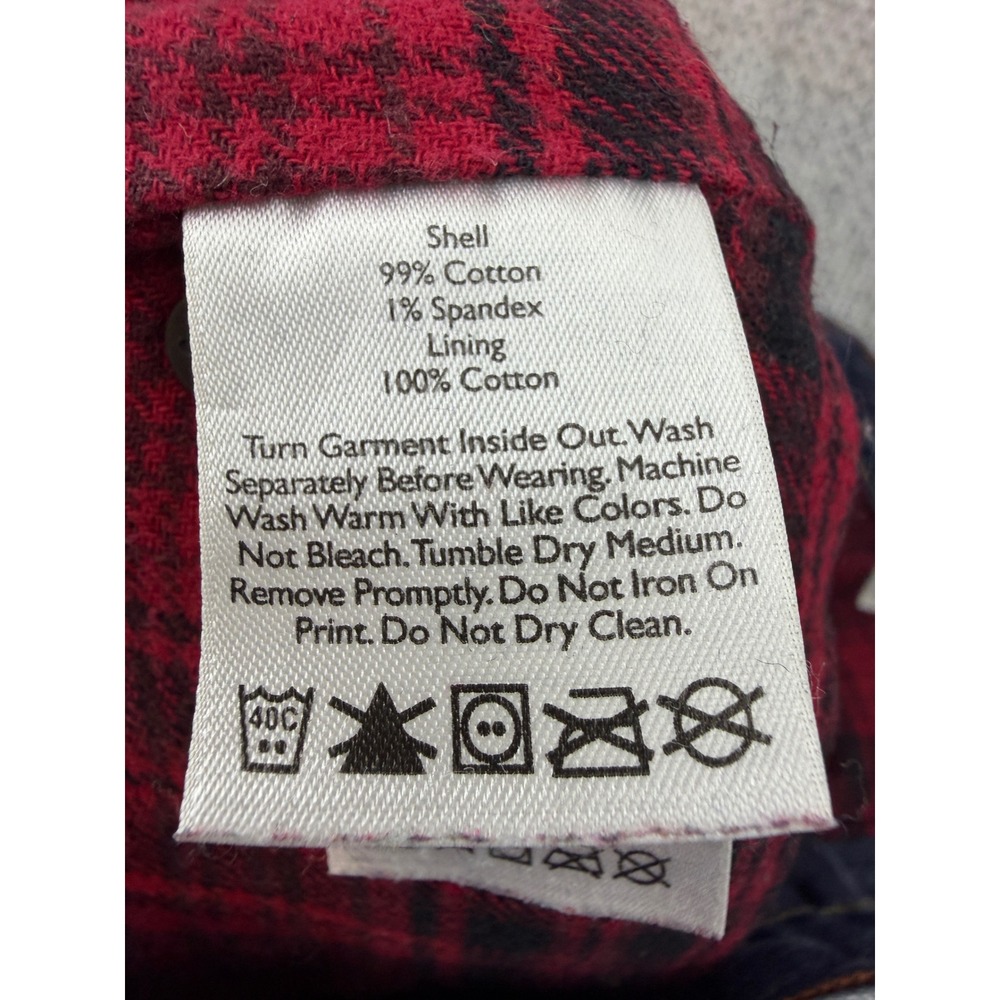 Eddie Bauer Flannel Lined Jeans Women 6 Blue Excellent Boyfriend Relaxed Leg - Picture 8 of 12